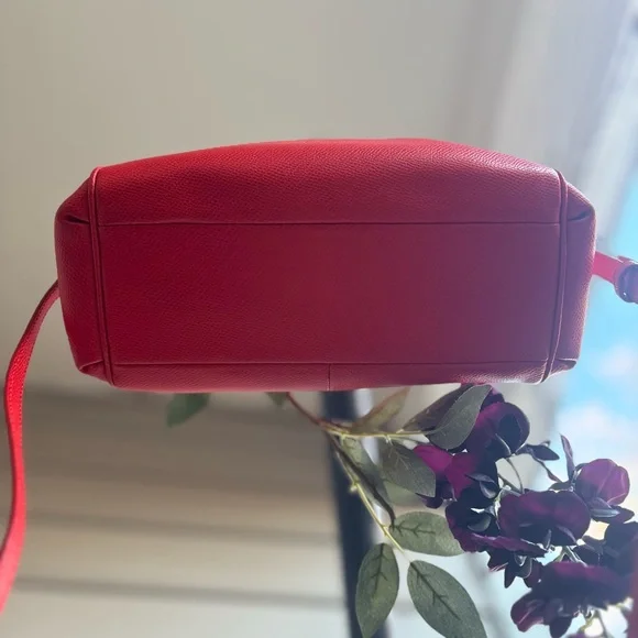 COACH Minetta Medium Satchel | Cardinal Red | Red Hangtag | F34663 | Like-New | - Picture 6 of 12